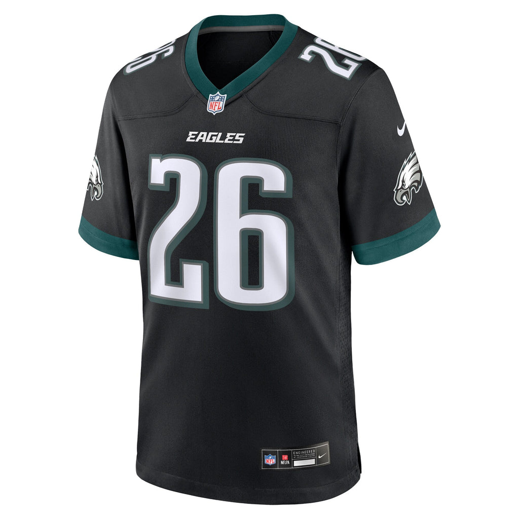 Philadelphia Eagles Saquon Barkley Black Alternate Game Jersey