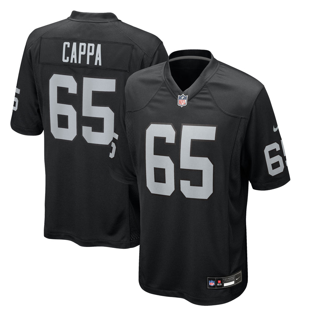 Las Vegas Raiders Alex Cappa Black Team Game Jersey