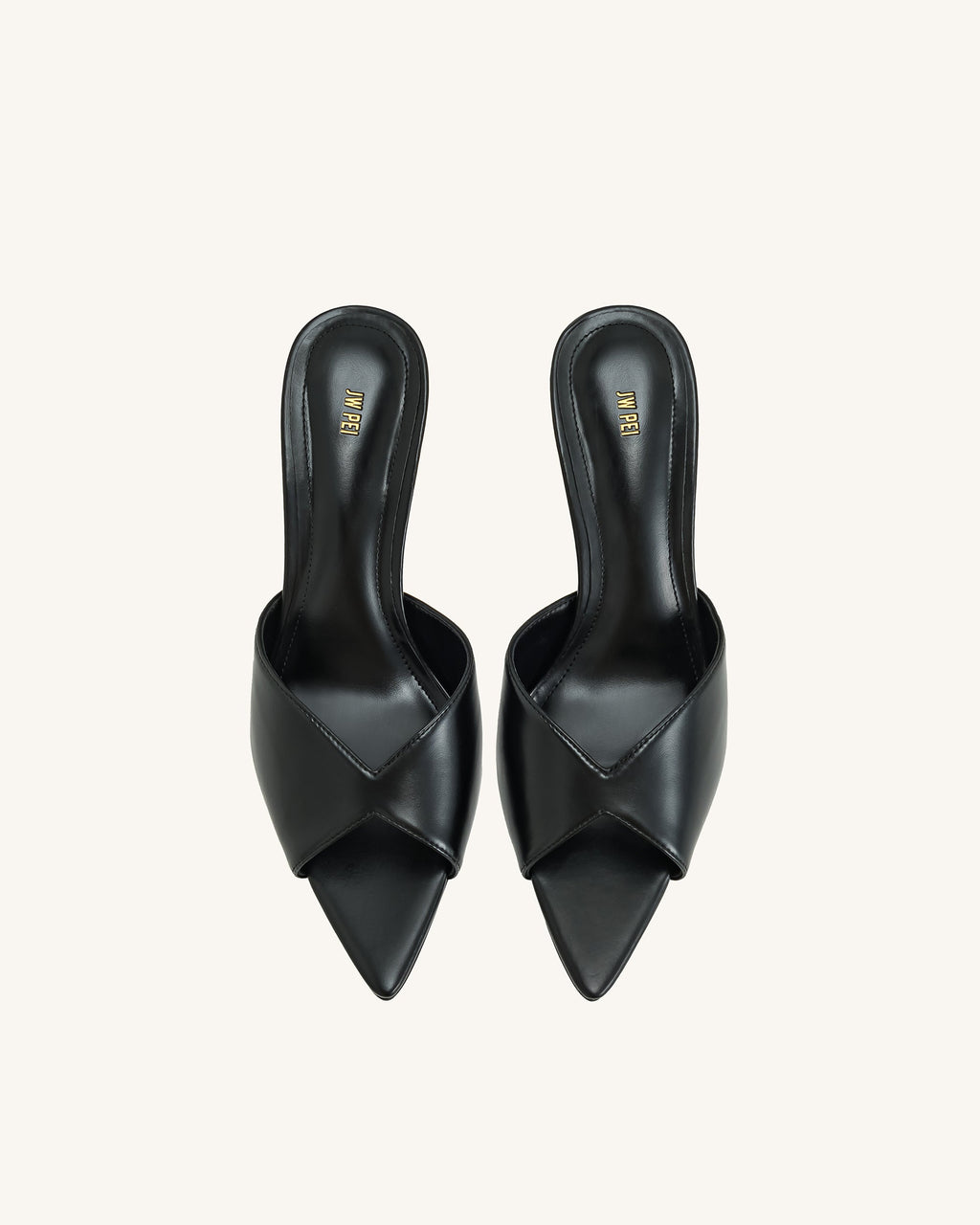 Ellie Sphere Heel Mules - Black