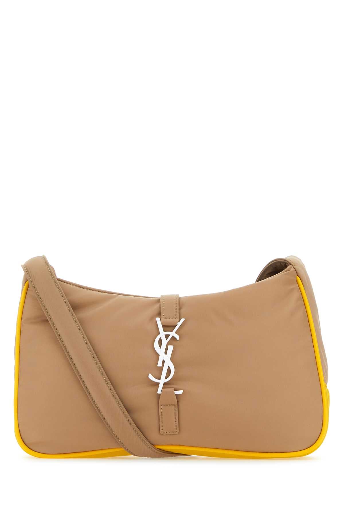 Saint Laurent Men Cappuccino Econylâ® Le 5 Ã  7 Shoulder Bag