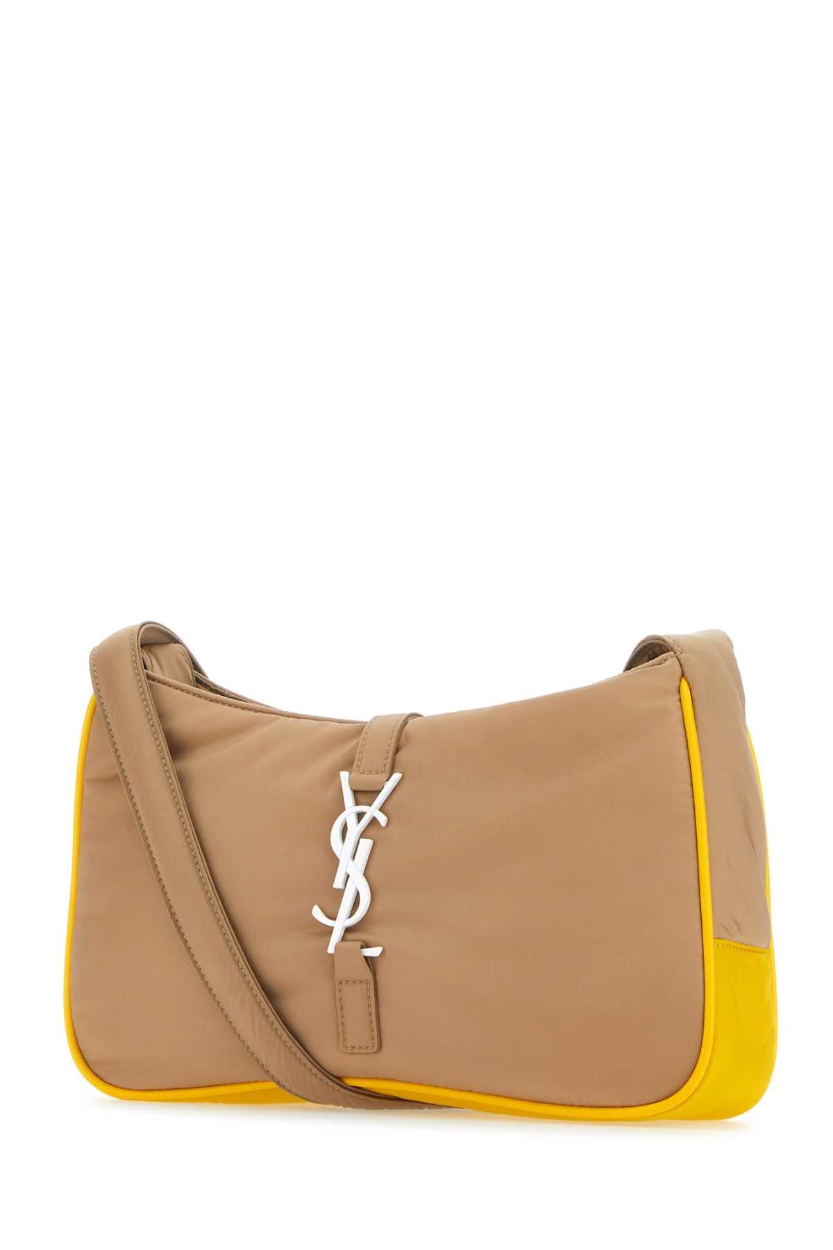 Saint Laurent Men Cappuccino Econylâ® Le 5 Ã  7 Shoulder Bag