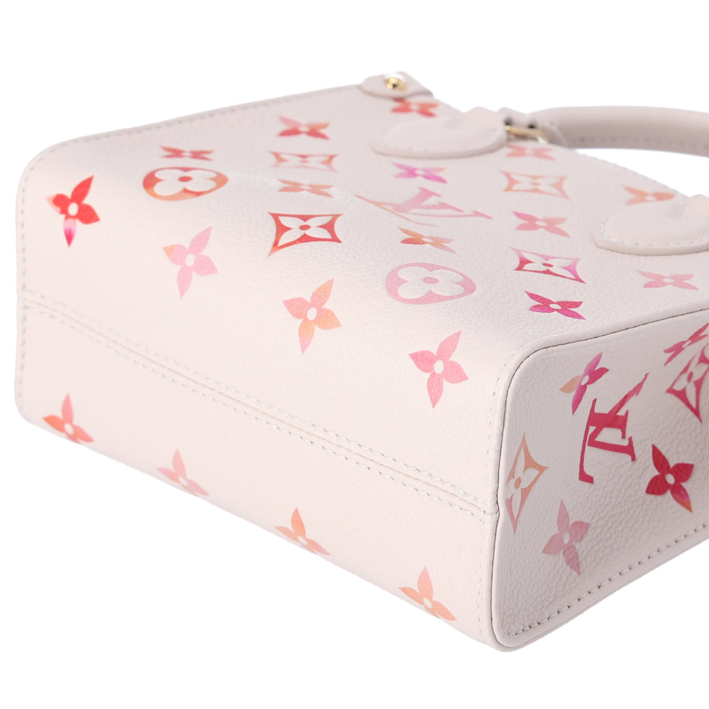 Louis Vuitton Onthego BB Empreinte Monogram Sunrise Aquarelle Beige Pink