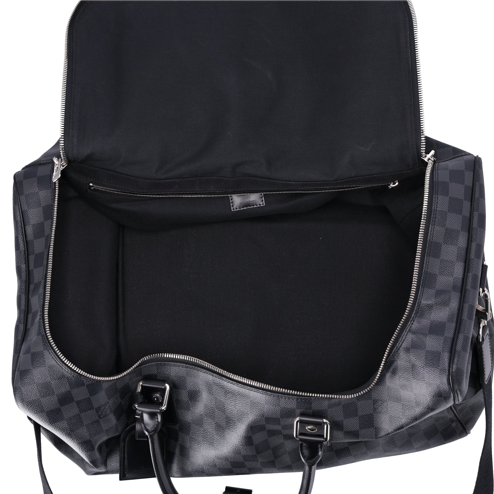 Louis Vuitton Roadster 50 Boston Bag N48189 Damier Graphite Black Canvas