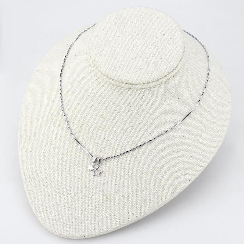 IP rhodium (PVD) Brass Chain Pendant with No Stone