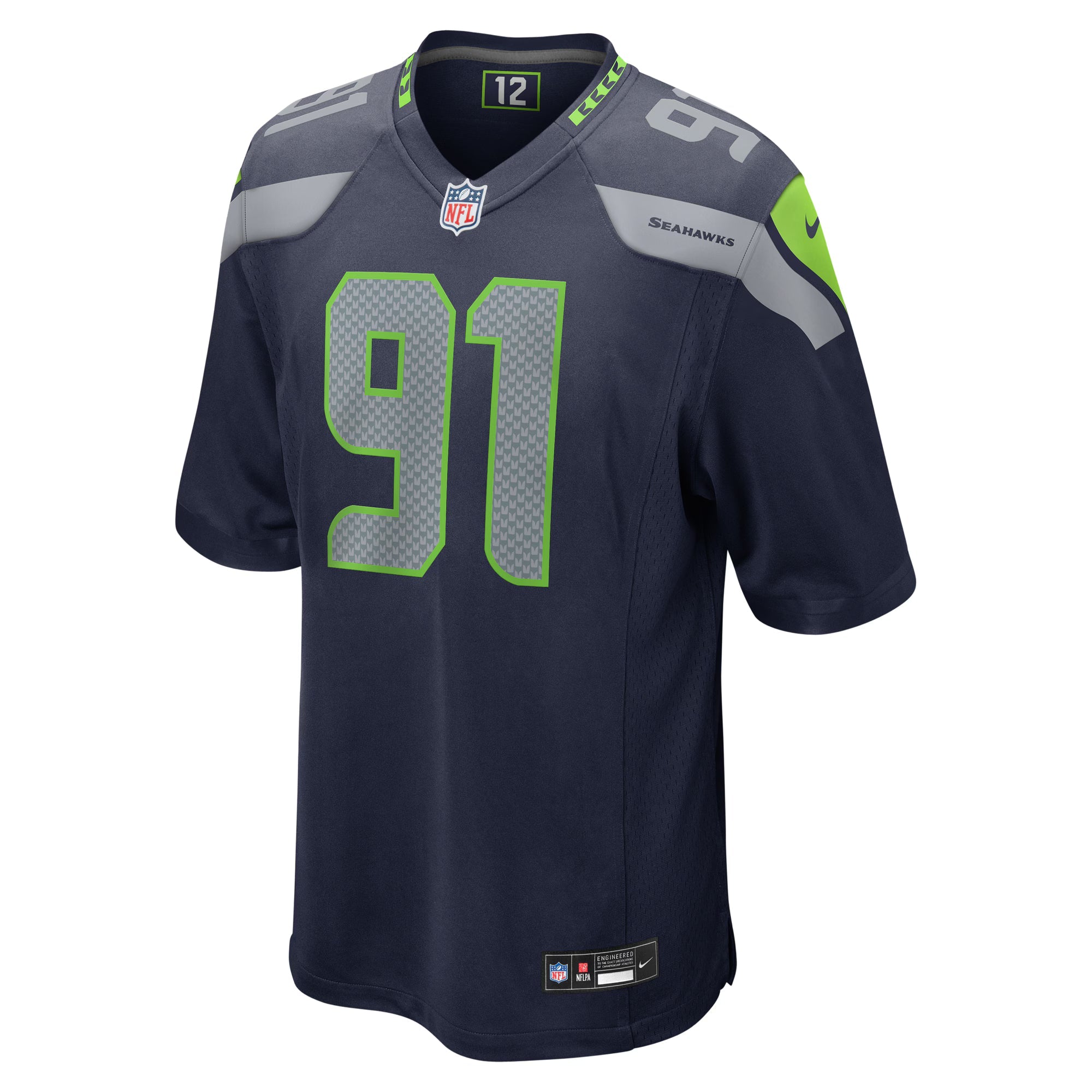 Seattle Seahawks Byron Murphy II College Navy Player Game Jersey