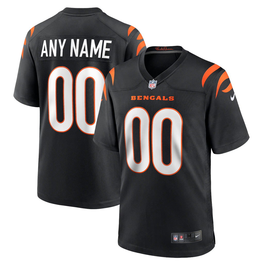Cincinnati Bengals Black Game Custom Jersey