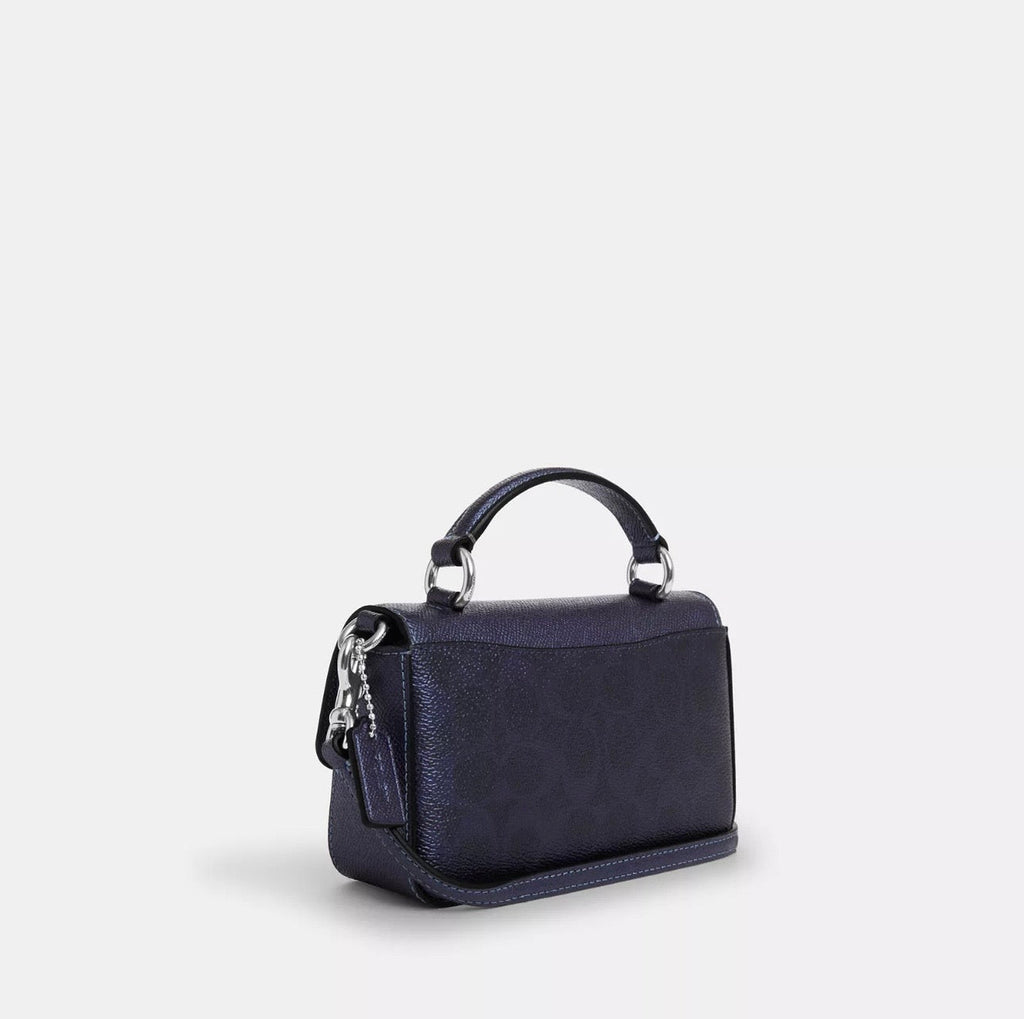 NWT Coach Mini Josie Top Handle Bag In Signature Canvas