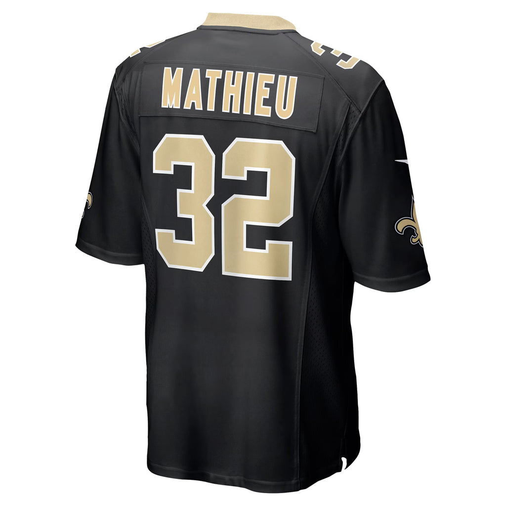 New Orleans Saints Tyrann Mathieu Black Game Jersey