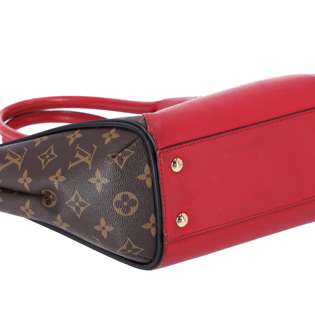 Louis Vuitton Monogram Kimono MM Brown Red Tote Bag Canvas Shoulder Bag M40459