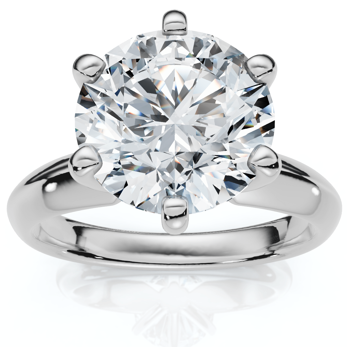 2 1/2 Carat Certified Diamond Solitaire Engagement Ring 14k Gold Lab Grown