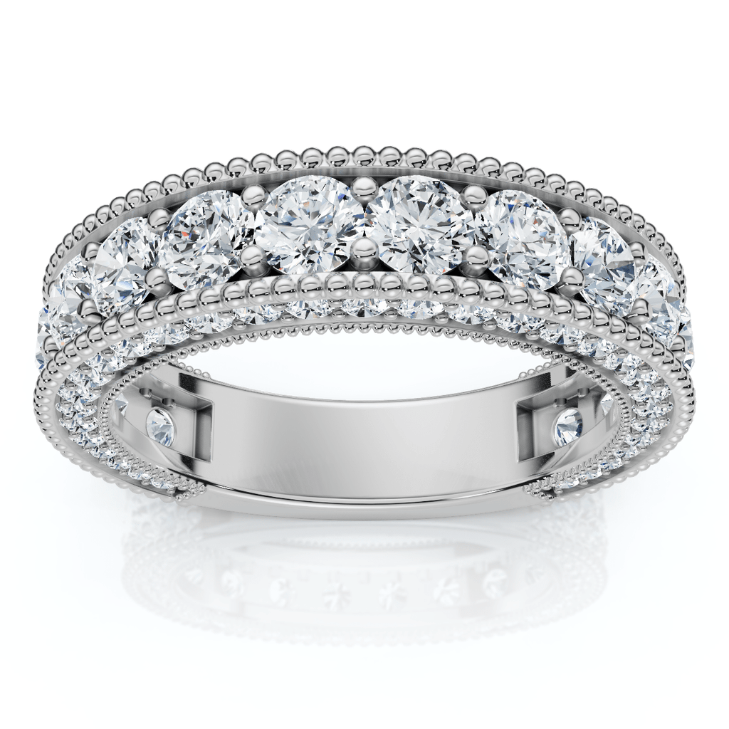 2 1/4Ct Diamond Vintage Wedding Anniversary Ring 14k Gold or Platinum Lab Grown