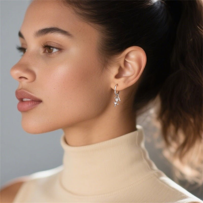 Sagittarius Constellation Zodiac Hoop Earrings